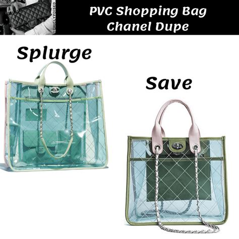 chanel pvc tote dupe